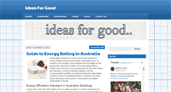 Desktop Screenshot of ideasforgood.com.au
