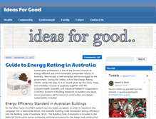 Tablet Screenshot of ideasforgood.com.au